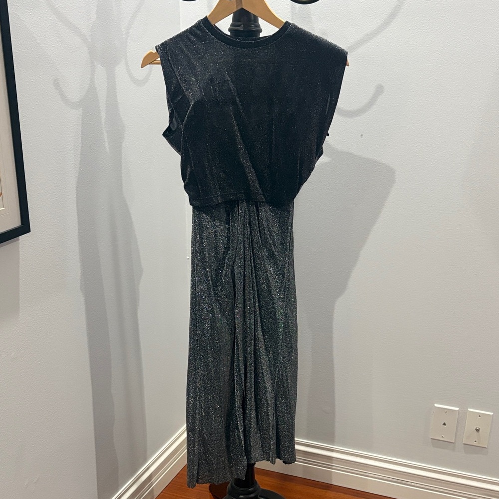 Elegant Black High Low Dress